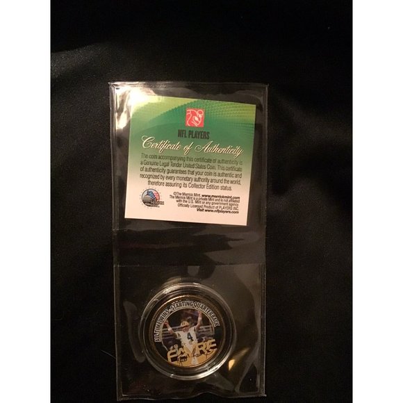 Brett Favre Merrick Mint set of 2 coins. In packages with certificates. - Picture 3 of 4